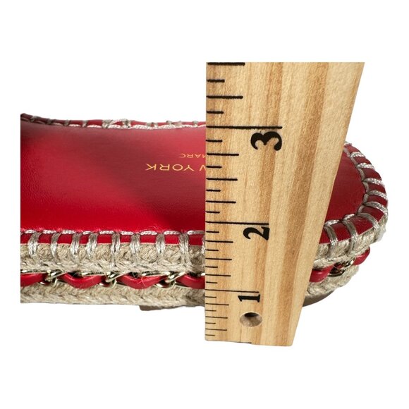 Marc New York Andrew Marc Maggie Red Espadrille Sandal Size 11 - Picture 9 of 9